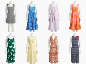 Vestidos de Verano de Longitud Media para Adultos, Estilo Casual para Oficina, Surtido Variado, Envío al por Mayor - Product Image 1