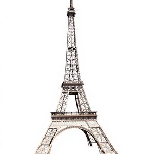 GECAI - Escultura en Miniatura para Parque, Modelo de la Torre Eiffel, Arcilla de Gesso PE, Impermeable - Product Image 1