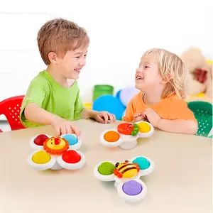 थोक सुरक्षित बच्चों स्नान चूसने वाला स्पिनर सक्शन कप स्विमिंग खिलौना बच्चे स्नान खिलौने के लिए सक्शन कप स्पिनर खिलौने बच्चे