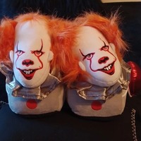 Terrify et drôle Penny Wise Clown pantoufles coton en peluche pantoufles en peluche personnalisées pour cadeau d'Halloween