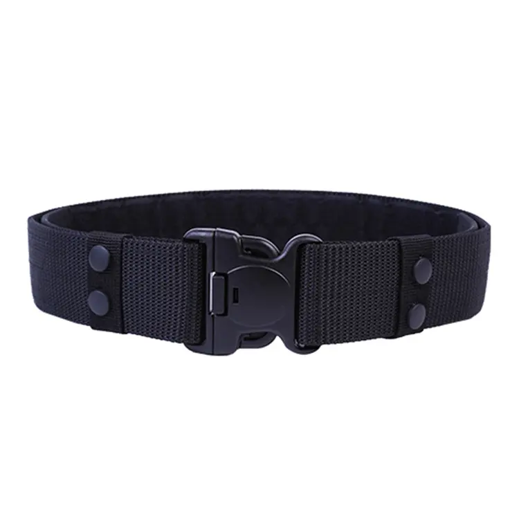 Ceinture de service tactique réglable à dégagement rapide pour hommes, ceintures de sécurité en toile pour l'entraînement en plein air