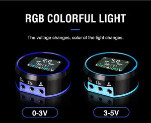 แหล่งจ่ายไฟสักลายคู่ สแตนเลส ขนาด 98x48 มม. สีม่วง รองรับการปรับแต่ง ใช้งานได้ในระดับมืออาชีพ เหมาะสำหรับสตูดิโอ - Product Image 4