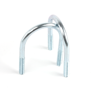 Support de tuyau durable DIN 3570 en acier au carbone, boulon en U, boulon en forme de U pour le serrage des tuyaux