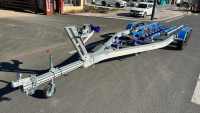 Remorque de bateau en aluminium de haute qualité à essieu tandem de 27 pieds pour bateau de 26 pieds avec le meilleur prix d'usine