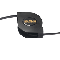 Câble rétractable de 1,8 m avec connecteurs plaqués or, en PVC, auto-rétractable, anti-emmêlement, 10,2 Gbit/s pour 1.4 3D ARC pour ordinateur portable/téléviseur/projecteur
