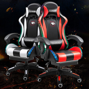 <span class=keywords><strong>Chaise</strong></span> de <span class=keywords><strong>Gaming</strong></span> Moderne Minimaliste en Cuir avec Base en Acier, Base Étoile à Cinq Branches, Roulettes et Accoudoirs à Vérin à Gaz à Trois Positions pour E-sport et Bureau - Product Image 2