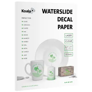 Laser Water Decal Transfer Paper Laser Water Slide Decal Transfer Paper Clear A4