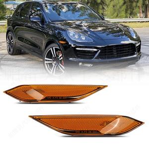 Luces Laterales Delanteras para Porsche Cayenne 2011-2014, Luz de Señal de Giro Ámbar, Halógena, ABS, Repuesto Nuevo - Product Image 1