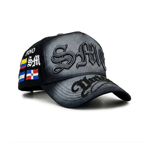 Nuevo Estilo Gorra <span class=keywords><strong>de</strong></span> Béisbol Vintage <span class=keywords><strong>de</strong></span> Alta Calidad con Bordado <span class=keywords><strong>de</strong></span> 5 Paneles, Diseño Calavera Gallo Fino, Tipo A-Frame, G5 Beard Hats - Product Image 5