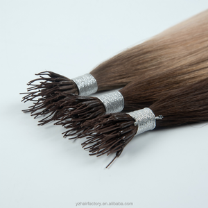 Nouvelles extensions de cheveux Yuanzhen de haute qualité, élastiques, double trame, en cheveux russes, à la kératine - Product Image 6