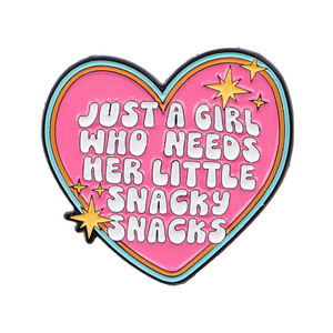 Épingles en émail « Just a Girl », broches pour femmes, épingles de revers, badges cœur mignons pour sac à dos, accessoires de costume, bijoux amusants, cadeaux - Product Image 3