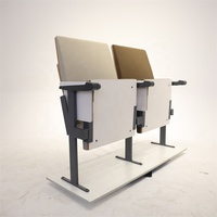 LK Foshan Furniture Chaise de conférence simple et moderne pliable avec pied en métal