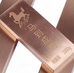 ทองแดงแท่งบริสุทธิ์สูง 99.9% น้ำหนัก 1 กิโลกรัม รับบริการเชื่อม ตัด งอ ขึ้นรูปตามแบบที่ต้องการ รูปทรงหกเหลี่ยม - Product Image 3