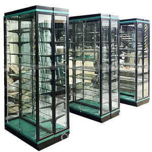 New Retail Store Decoration Glass Showcase Smoke <strong>Shope</strong> Tobacco Kiosk High Quality Transparent Glass Display Cabinet with Lock - Product Image 3