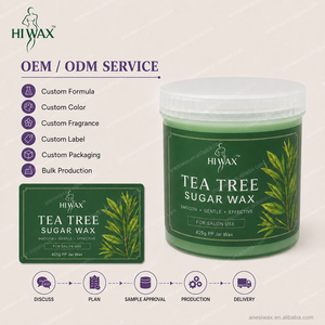 <span class=keywords><strong>Cire</strong></span> dépilatoire professionnelle en bande, parfum thé vert, 425g, à base de sucre naturel, pour l'épilation corporelle - Product Image 6