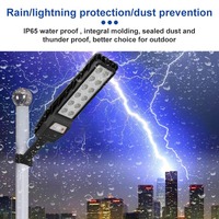 Luces de panel solar al aire libre Impermeable IP65 100W Paisaje Led Célula alimentada Luces de cubierta solares Luces de calle