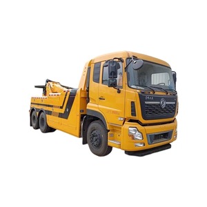Camion de remorquage intégré DFAC Dongfeng 6X4, poids lourd, 55 tonnes, avec grue de récupération - Product Image 3