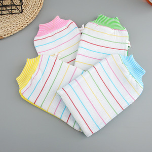 Double Sided Bath Scrub Gloves Rayon <b>Material</b> Coarse And Fine Exfoliating Tool For Adults - Product Image 1
