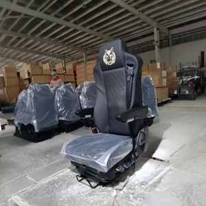 Assento de Suspensão Pneumática para Caminhão com Cinto de Segurança e Válvula de Pressão para Veículos Caminhão Box RHD - Product Image 3