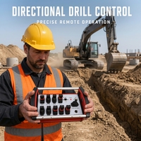Télécommande hydraulique sans fil industrielle NOMI NMBZ-003, commande au volant, 500M, IP68, pour la rénovation d'excavatrices