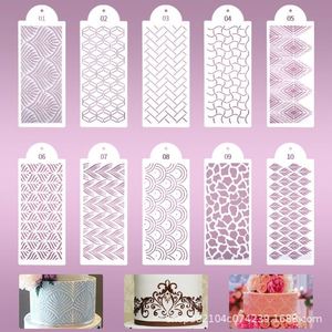 Pochoirs jetables en plastique transparent écologiques en gros pour fournitures de fête d'anniversaire, outils de pâtisserie et de cuisson de gâteaux - Product Image 4
