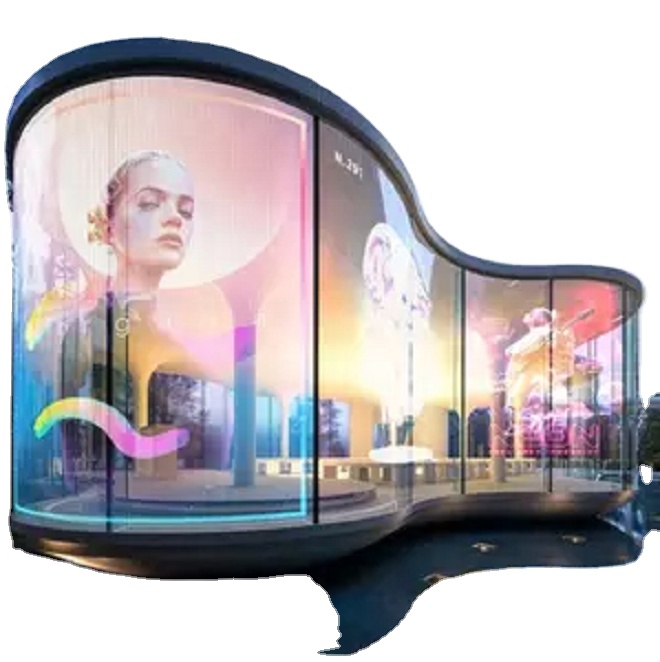 CNS-P10 сверхтонкая клейкая Гибкая светодиодная пленка для рекламы в метро