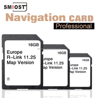 Carte SD GPS CID pour TomTom Europe, navigation automobile Renault R-Link 11.25 Clio Fluence avec cartes modifiables