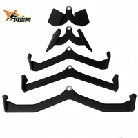 Lot de 5 poignées d'attache pour câble en acier robuste, multi-prise, pour machine de musculation (Lat Pulldown)