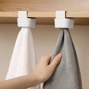 Single-Tier Household Organizer Plug <b>Wall</b> Hooks for Bathroom Bedroom Office Kitchen Towel <b>Storage</b> <b>Rack</b> Bag Holder Accessory - Product Image 6