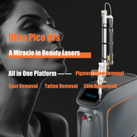 Machine Laser picoseconde picoseconde, pour nettoyage de tatouage, avec commutateur Q, ns Yag, 755nm, 1064nm, 532nm