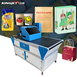 Dual head one pass digital carton package printer corrugated carton box digital printer machine for packing carton print machine