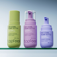 Bouteille à pompe en mousse PET personnalisée PB52 100 ml 150 ml pour l'emballage des soins personnels