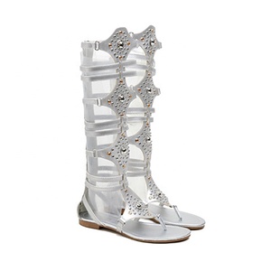 <span class=keywords><strong>Sandalias</strong></span> <span class=keywords><strong>Planas</strong></span> de Verano 2025, Nuevas, a la Moda, para Mujer, <span class=keywords><strong>Sandalias</strong></span> <span class=keywords><strong>Planas</strong></span> Romanas <span class=keywords><strong>Gladiador</strong></span> hasta la Rodilla, Personalizadas con Remaches, de Lujo - Product Image 6