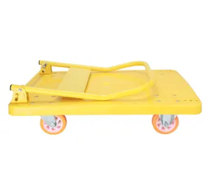 200kg 50*70cm Foldable Platform Trolley With PP Rubber Caster Wheel For Factory Industry