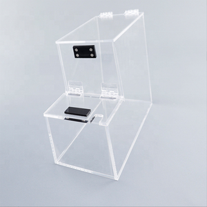 Boîtes à bonbons en acrylique personnalisées avec pelle, sans poussière, <span class=keywords><strong>pour</strong></span> supermarché, grande boîte à bonbons en acrylique transparente avec porte-étiquette de prix - Product Image 4