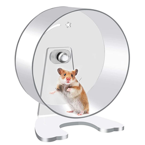 2022 Amazon Hot Product ruota da corsa per criceti giocattolo per animali domestici in acrilico trasparente - Product Image 1