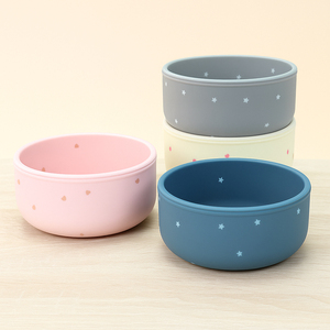 새로운 실리콘 아기 수유 그릇 부드러운 유출 방지 디너 볼 스낵 식기 아기 제품 - Product Image 3