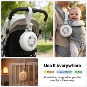 Gift <strong>for</strong> Infants Baby White Noise Machine <strong>Speaker</strong> with Night Light Lullaby Sound Machine with Cry Sensor, Timer and <strong>Recording</strong> - Product Image 6