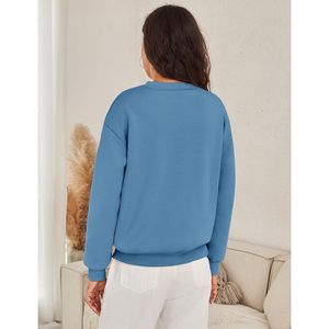 Sudadera de Forro Polar Sherpa para Mujer FOXA, Cuello Redondo, Manga Larga, Térmica, Cálida y Gruesa - Product Image 4