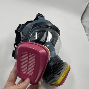 Masker <span class=keywords><strong>Gas</strong></span> penyaring silikon Anti kabut, kualitas tinggi untuk lukisan semprot pestisida kimia - Product Image 3