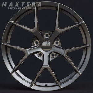 Ruedas de coche de pasajeros forjadas personalizadas para Cayenne Porsche 911 Taycan 944 <span class=keywords><strong>Macan</strong></span> 5x130 llantas de aleación de cara cepillada con bloqueo central de <span class=keywords><strong>21</strong></span> pulgadas - Product Image 4