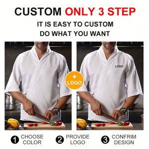 Wholesale Breathable Reflective Waterproof Polyester/Cotton Unisex <b>Chef</b> Uniforms for Restaurant Use Custom Design Work <b>Jacket</b> - Product Image 3