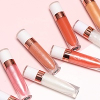 Base de brillant à lèvres végétalien transparent repulpant et brillant, fournisseur de marque privée, LOGO personnalisé, brillant à lèvres transparent hydratant, brillant à lèvres nude fruité pour enfants