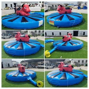 Vente en gros d'équipements d'amusement extérieur commerciaux : <span class=keywords><strong>Jeu</strong></span> de taureau gonflable non motorisé pour enfants, idéal pour la location lors de fêtes, parcs et événements - Product Image 6