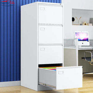 Modern Simple and Durable Steel Wide-type File <b>Cabinet</b> with Four Drawers and Side-pull Design for School Office - Product Image 5