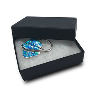 Paquete de 100 Cajas de Joyería Negras Mate con Forro de Algodón, Cajas de Regalo al por Mayor para Collares y Colgantes - Product Image 1