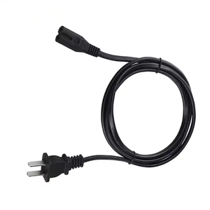 <strong>American</strong> Standard 18AWG 2 Pin Flat Power Plug SJTW Wire Type IEC Female Computer Two Plug Power Cord Extension Cord Made China - Product Image 3