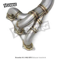 Tuyau d'échappement droit en acier inoxydable de longueur égale pour Porsche 911 992 GT3 4.0 2017-2023