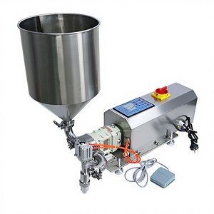 Machine de remplissage et d'emballage semi-automatique électrique pour petits barils de boissons, miel, shampoing, cosmétiques et pâtes - Product Image 1