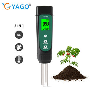 Jardin Agriculture Outils professionnels EC Température Humidité Compteur de sol Rétro-éclairage Conductivité 3 en 1 Compteur de sol Ec - Product Image 3